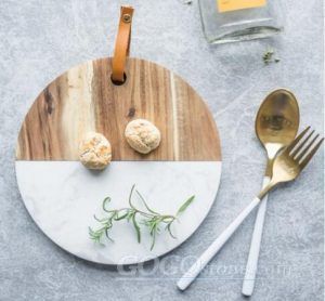 Kitchen round marble cheese board 20cm