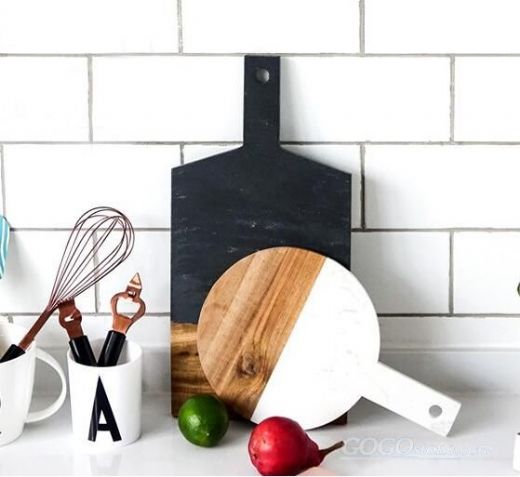 Marble cheese board serving tray
