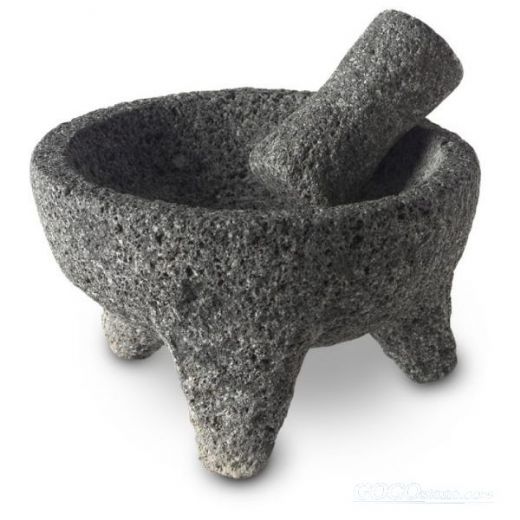Molcajete lava stone mortar and pestle