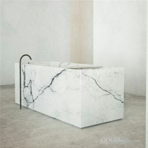 Staturio marble bathtub freestanding