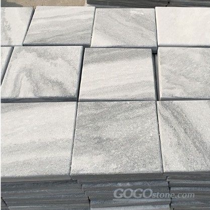 White marble paving tile