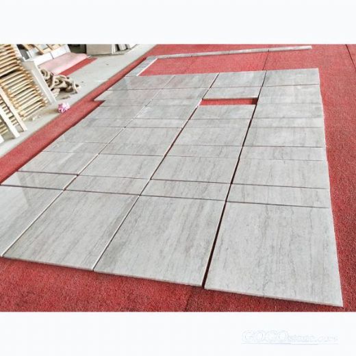 white travertine tile