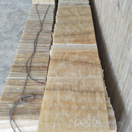 Honey onyx marble tile paving tile