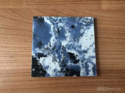blue quartz stone slab
