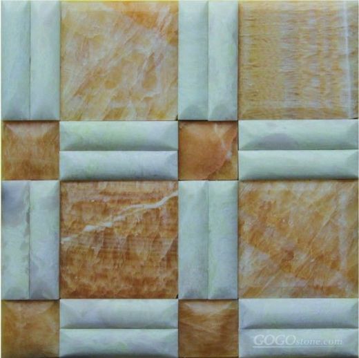 Yellow onyx marble mosaic