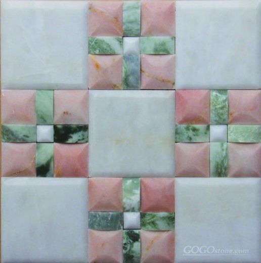 Pink onyx marble mosaic