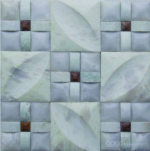 Greenjade marble mosaic