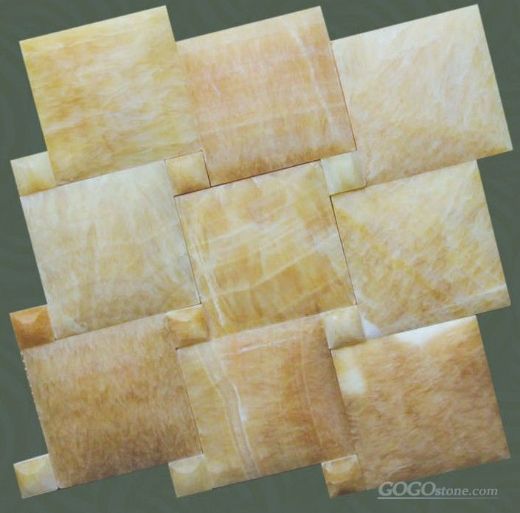 Yellow onyx marble mosaic