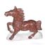 Red grey granite horse