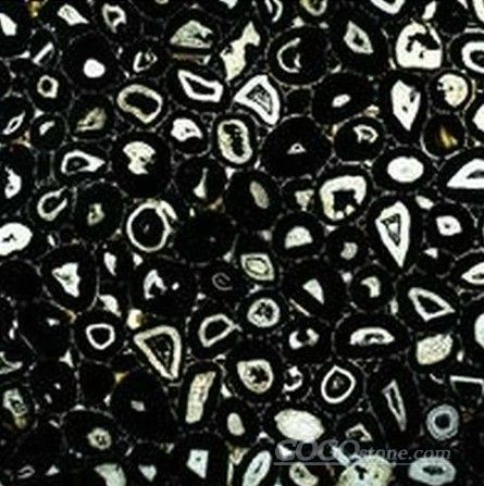 black precious stones