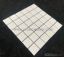 White color square porcelain mosaic tile