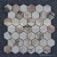 Violet Marble Polished 2″ Hexagon Mosaic Tile