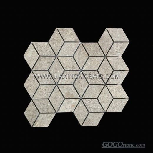 Grey Cubic Porcelain Tile