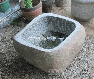 water bowl nature stone