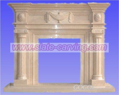 marble fireplace