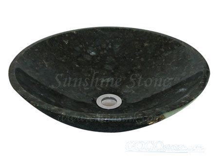 Granite vessel basin