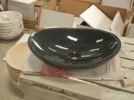 Black Granite Vessel Sink&basin