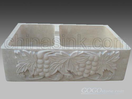 marble stone farm sink