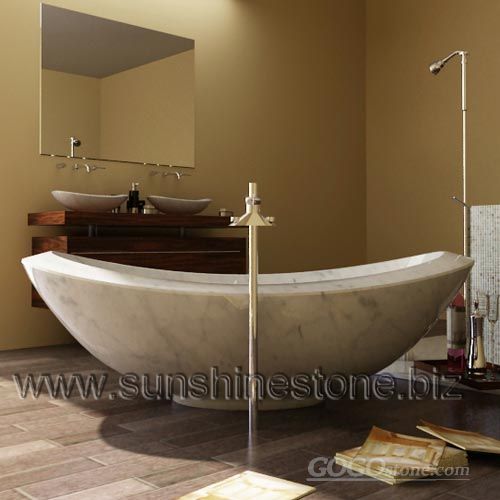 carara marble bathtub