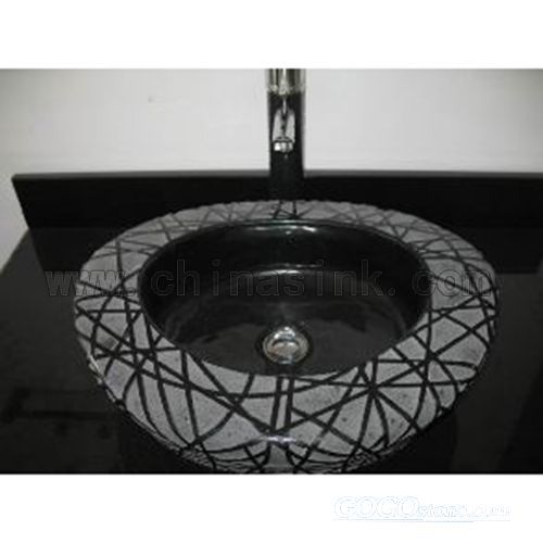 China black granite artistical bathroom sink