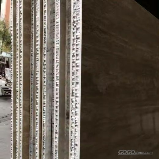 Honed Beige Travertine Aluminum Honeycomb Panels