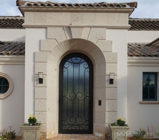 Beige Limestone Main Entrance Surround