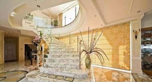 Calacatta Gold Marble Polished Stair Treads