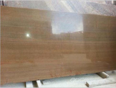 Chinese Yellow Wooden Marble Slab