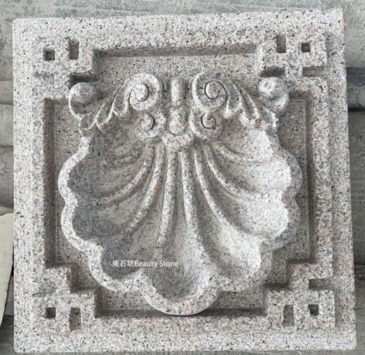 Shell Flower Classic Design Carving Outside Wall Relief