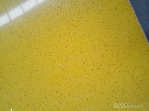 crystal yellow galaxy quartz countertops