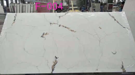 IMC-F-004 Hot Sale Calacatta Gold Quartz Stone For Kitchen Countertop