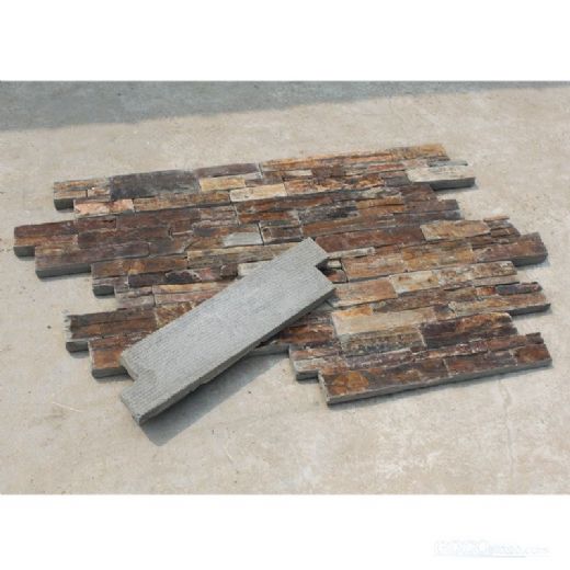 Rusty Slate Cement Ledgestone Wall Panel