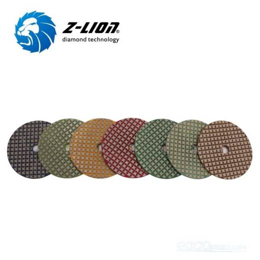 Diamond polishing pads for marble